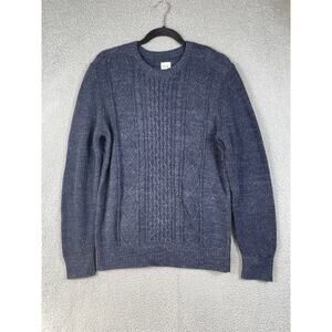 Gap Mens Size S Cable Knit Blue Sweater NWT